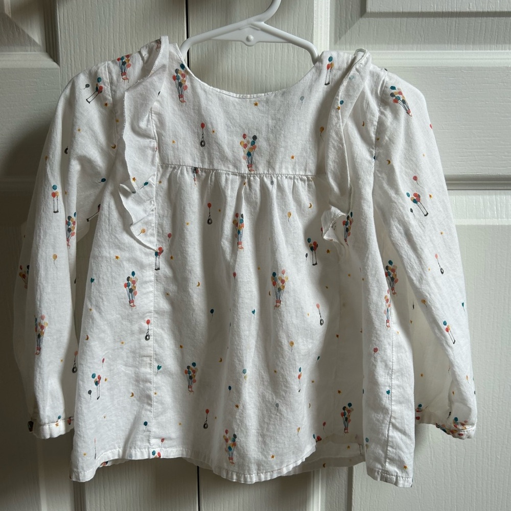 Zara balloons blouse